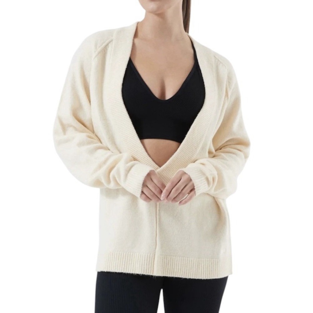 NUX Season Deep V Layering Sweater Medium Yoga Pilates Ballet Athleisure New